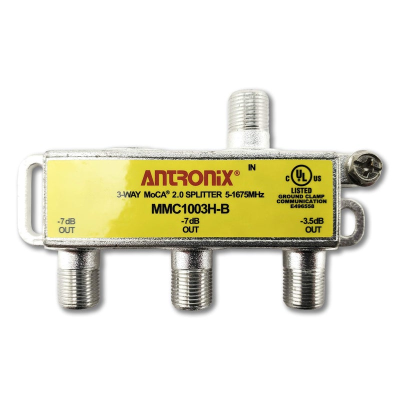 Antronix 3 Way Antronix MMC1003H-B 5-1675 MHz MoCA 2.0 Splitter for Frontier Formerly Verizon Fios - Image 1